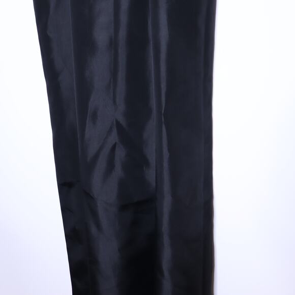 CHETTA B Evening Y2K Black Cocktail Dress Fur Trimmed Gown Women's 8 - Picture 4 of 11